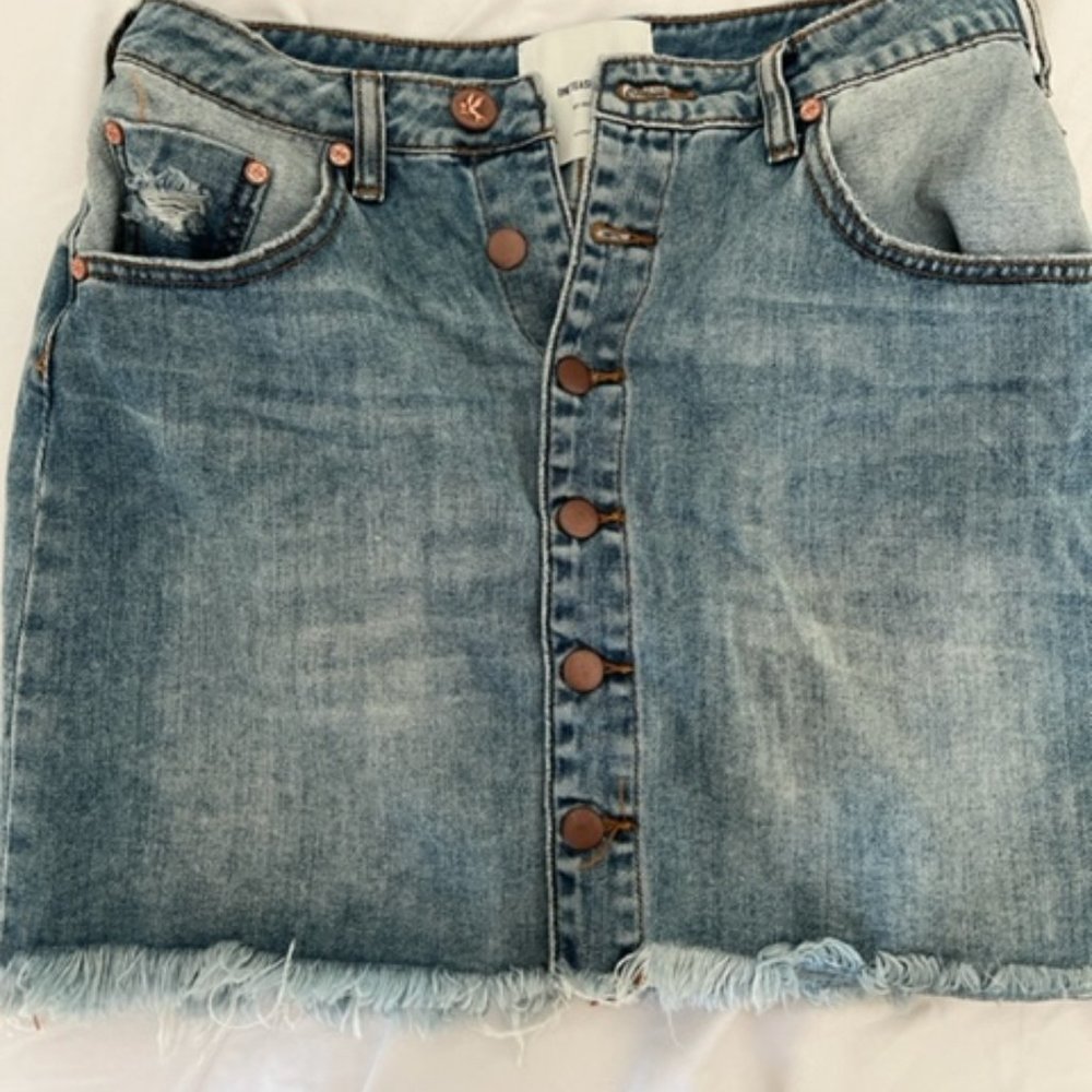 ✨One Teaspoon✨ Jean Skirt